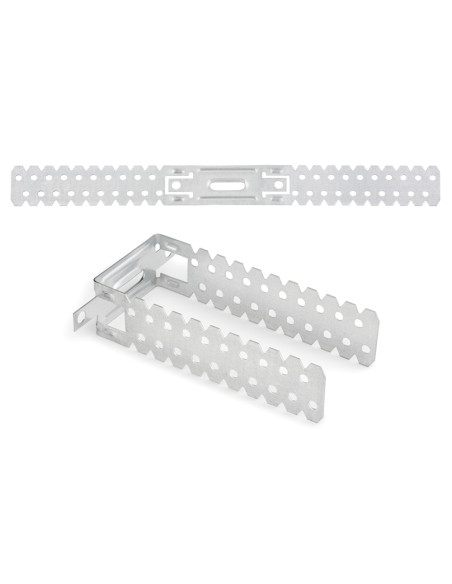 Cabide em forma de U para perfis de 60 mm Aço zinco branco