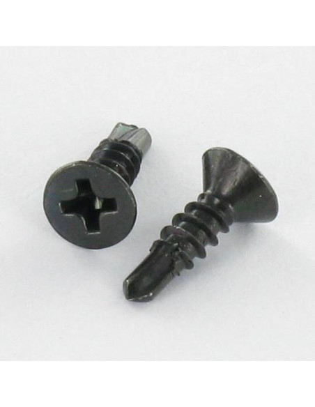 Autoperfurante cabeça fresada phillips 4,8X19 rede de chapa Aço zinco preto