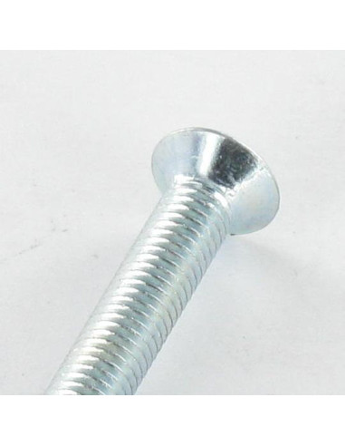 Parafuso de metais cabeça fresada Pozi PZ6 M4X22 Aço zinco branco