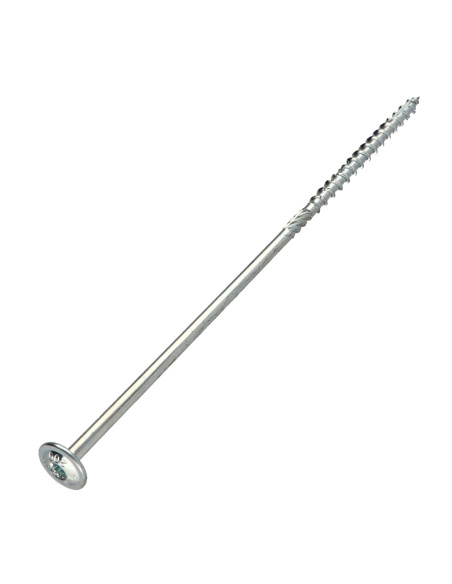 Parafusos de madeira e aglomerado TEKOR cabeça disco TORX T40 cut ponto antifenda tipo 17 8X180 rosca parcial Aço