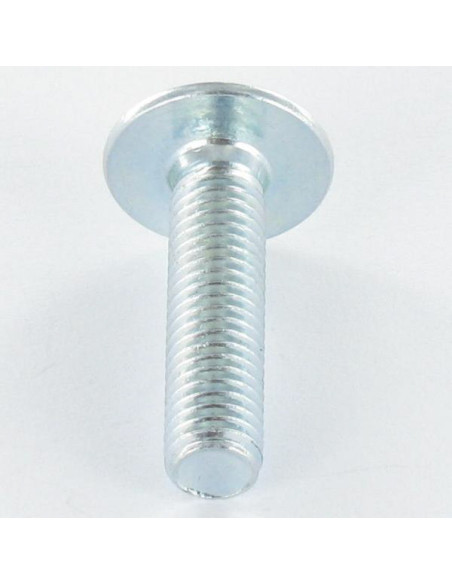 PARAFUSO cabeça de cogumelo M8X75 chave de 5 Aço zinco branco