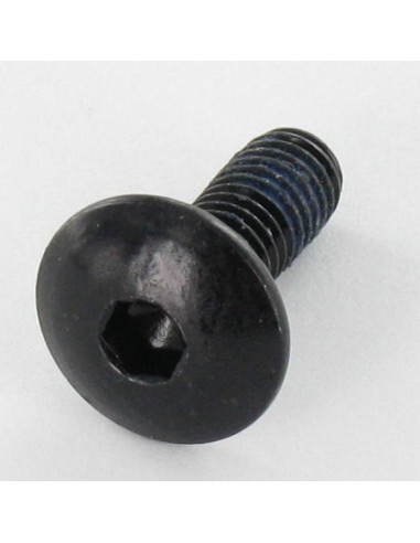 PARAFUSO cabeça de cogumelo M6X16 chave de 4 Aço zinco preto Freio roscado