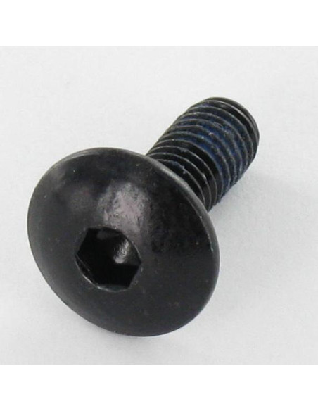 PARAFUSO cabeça de cogumelo M6X16 chave de 4 Aço zinco preto Freio roscado