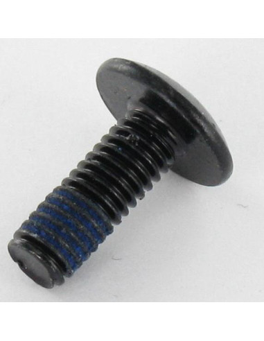 PARAFUSO cabeça de cogumelo M6X16 chave de 4 Aço zinco preto Freio roscado