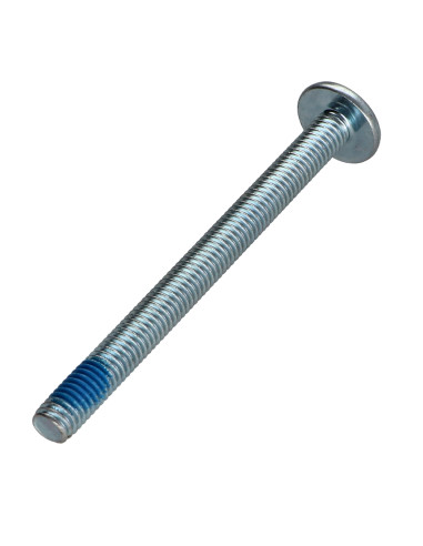PARAFUSO cabeça de cogumelo M6X70 chave de 4 Aço zinco branco Freio roscado