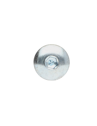 PARAFUSO cabeça de cogumelo M6X70 chave de 4 Aço zinco branco Freio roscado
