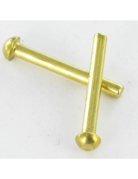 Rebite de ferro de cabeça plana cabeça redonda 3X5,5 750703A Bronze