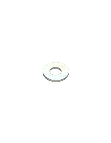Rondela liso 4X10X1 Aço zinco branco - Parafuso Express