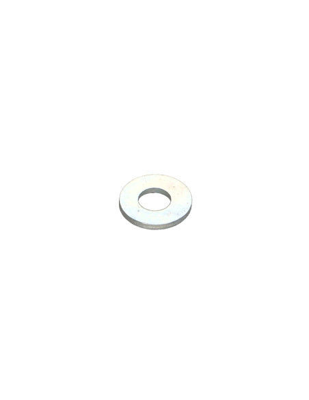 Rondela liso 4X10X1 Aço zinco branco - Parafuso Express