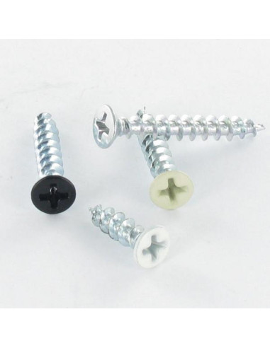 Parfuso de pvc TFH phillips 4,3X25 Aço zinco preto