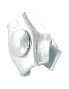 Braçadeira de cabo plano simples Aço zinco branco cabo de 3