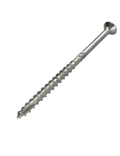 Parafuso de madeira aglomerado VBA3 cabeça fresada dentado 8X360 roscado sobre 124 TORX T40 Aço zinco branco 2