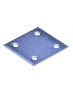 Placa CONJUNTO 40X40 Aço zinco branco - Parafuso Express