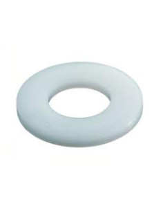 Rondela liso natural nylon M5X9X1 - Parafuso Express