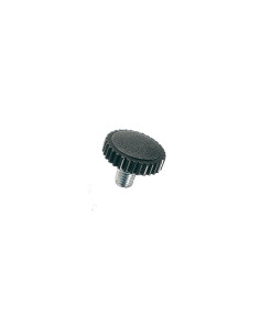 Parafuso de metais cabeça recartilhadas náilon preto haste Aço zinco branco M4X25