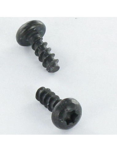 Parafuso de madeira aglomerado cabeça redonda TORX T20 4X16 sem ponta Aço zinco preto