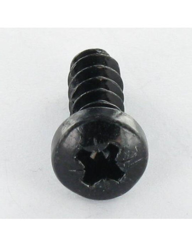 Parfuso de pvc cabeça cilíndrica panela Pozi PZ5 3X10 1412 KB Aço zinco preto microparafusos