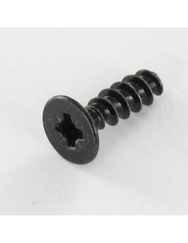 Parfuso de pvc cabeça fresada Pozi 3X12 Aço zinco preto microparafusos