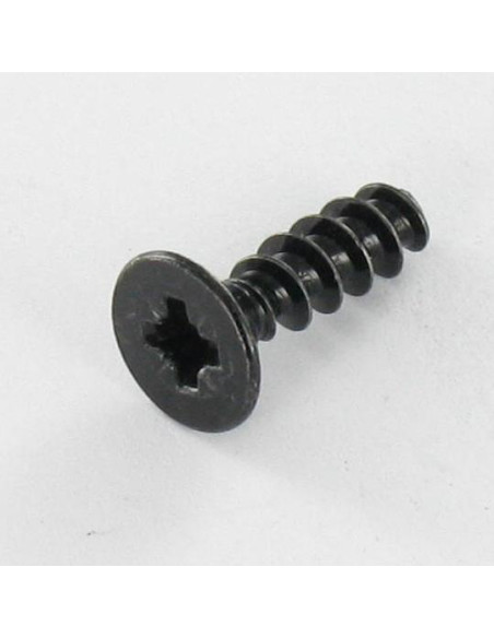 Parfuso de pvc cabeça fresada Pozi 3X12 Aço zinco preto microparafusos