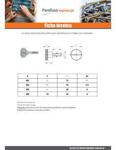 Parafuso de metais recartilhada sulcada forma alta Aço inoxidável A1 M5X10 2