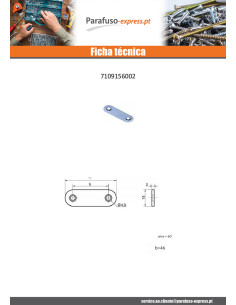 Placa CONJUNTO 15X60 Aço zinco branco - Parafuso Express 2