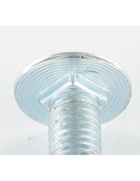 Parafuso de metais liso M8X13 Classe 8.8 Aço zinco branco