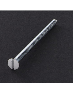 Parafuso de metais cabeça fresada de panela sulcada M4X70 Aço zinco branco cabeça RAL9016 branco de sinalização