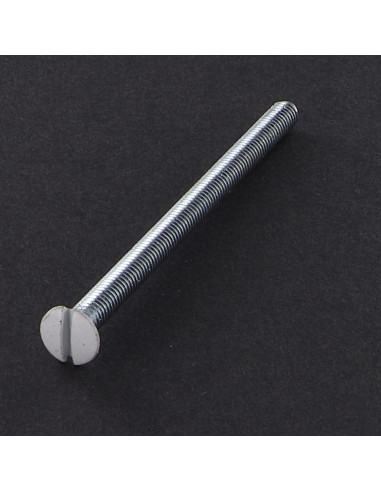 Parafuso de metais cabeça fresada de panela sulcada M4X70 Aço zinco branco cabeça RAL9016 branco de sinalização