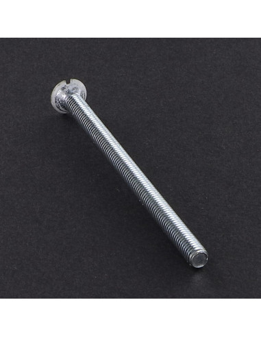 Parafuso de metais cabeça fresada de panela sulcada M4X70 Aço zinco branco cabeça RAL9016 branco de sinalização