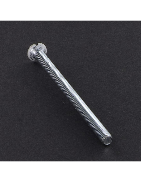 Parafuso de metais cabeça fresada de panela sulcada M4X70 Aço zinco branco cabeça RAL9016 branco de sinalização