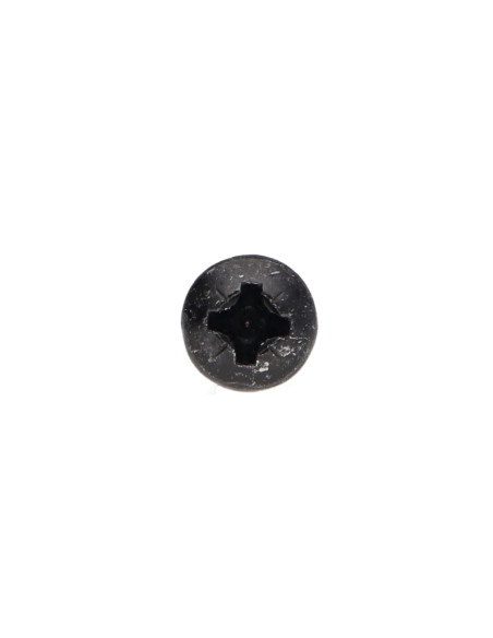 Parafuso de madeira aglomerado cabeça redonda Pozi PZ6 4X30 Aço zinco preto