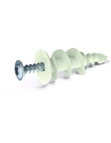 Bucha Nylon autoperfurante RAWLPLUG 14X32 com PARAFUSO Aço zinco branco