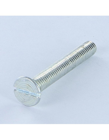 Parafuso de metais cabeça fresada sulcada M2,5X4 Aço bruto microparafusos