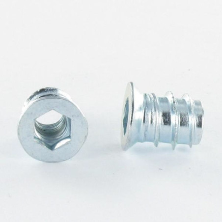 Porca chave de 8 M8 14X24 Aço zinco branco 312 - Parafuso Express