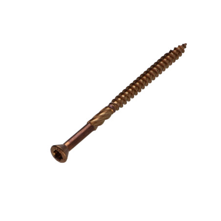 Parafuso de terraço pico cut TEKOR cabeça fresada dentado TORX T25 5X60 cut ponto antifenda tipo 17 Aço inoxidável