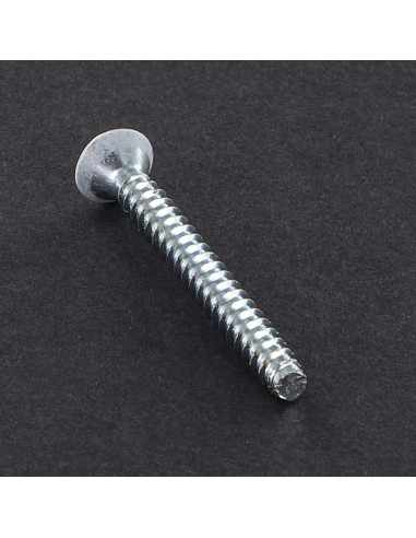 Parafuso de chapa cabeça fresada Pozi 3,5 x 32 Aço zinco branco ZG lacado a branco RAL9016 branco de sinalização