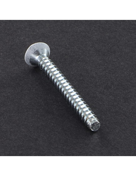 Parafuso de chapa cabeça fresada Pozi 3,5 x 32 Aço zinco branco ZG lacado a branco RAL9016 branco de sinalização