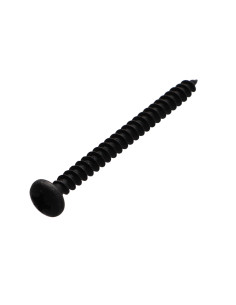 Parafuso de madeira aglomerado cabeça redonda Pozi PZ6 5X60 Aço zinco níquel preto reforçado