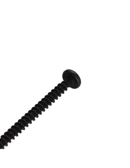 Parafuso de madeira aglomerado cabeça redonda Pozi PZ6 5X60 Aço zinco níquel preto reforçado
