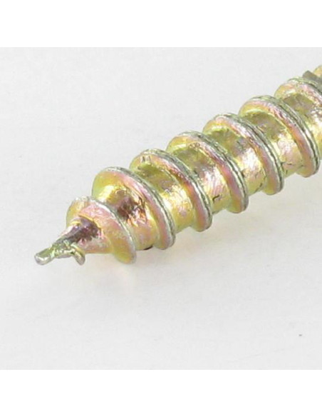 Parafuso de madeira Parafuso cabeça redonda gola quadrada 6X50 hexagonal oco 4 Aço zinco branco