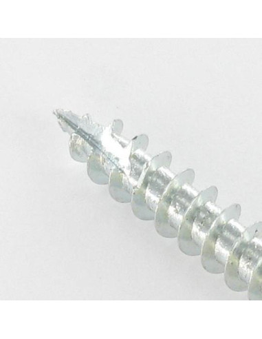 PARAFUSO FERRAGENS ANGULAR cabeça cilíndrica TORX T20 cut ponto antifenda tipo 17 Aço zinco branco 5X35