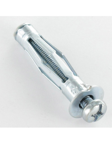 Bucha metálica para placa de gesso. com Parafuso M6X60 RAWLPLUG
