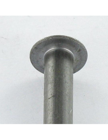 Rebite de ferro de cabeça plana cabeça oval 4X6 Aço zinco branco K 1,4 P