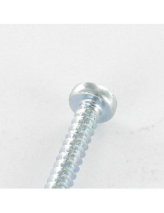 Parafuso de chapa cabeça abaulada larga Pozi 3,9 x 9,5 Aço zinco branco 2