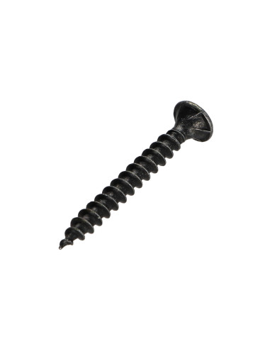 Parafuso de madeira aglomerado VBA3 cabeça fresada Pozi 4X30 Aço zinco preto