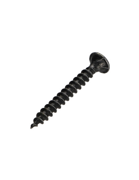 Parafuso de madeira aglomerado VBA3 cabeça fresada Pozi 4X30 Aço zinco preto