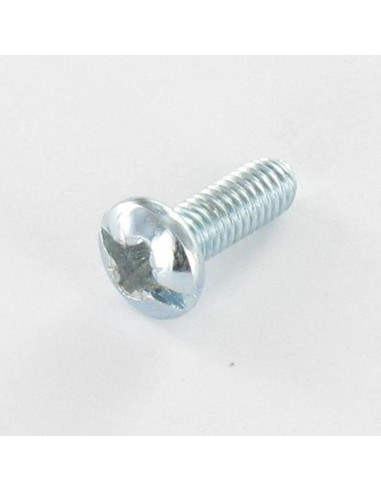 Parafuso de metais cabeça abaulada larga Fenda Pozi M4X42 Aço zinco branco