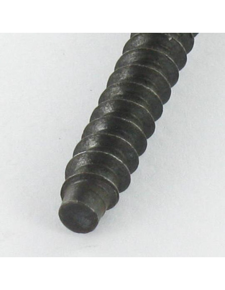 Parafuso autorroscante confirmat cabeça fresada hexagonal oco 7X40 SS dentado Aço zinco preto