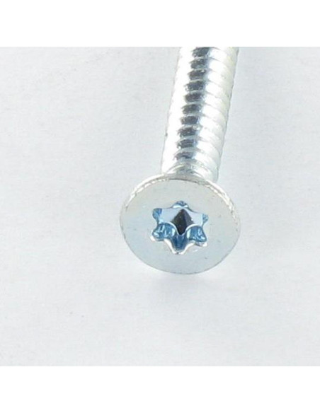Autoperfurante cabeça fresada TORX T25 4,8X38 Aço zinco branco