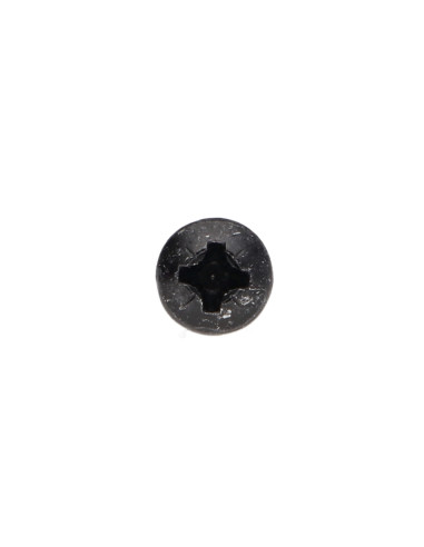Parafuso de madeira aglomerado cabeça redonda Pozi PZ6 4X45 Aço zinco preto